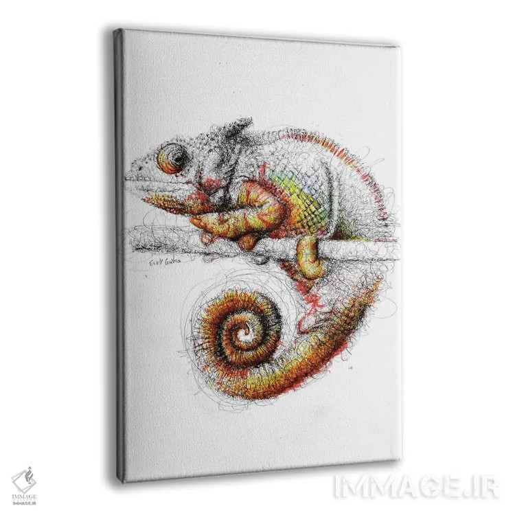 تابلو دکوراتیو آفتاب پرست اثر ریک سنتنو - نمای پرسپکتیو محصول