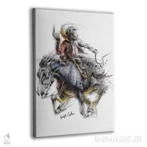 تابلو دکوراتیو کابوی اثر ریک سنتنو - نمای پرسپکتیو محصول