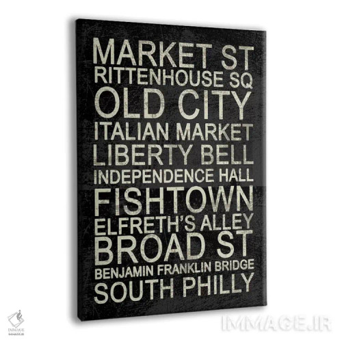 تابلو دکوراتیو فیلادلفیا اثر ارین کلارک - نمای پرسپکتیو محصول