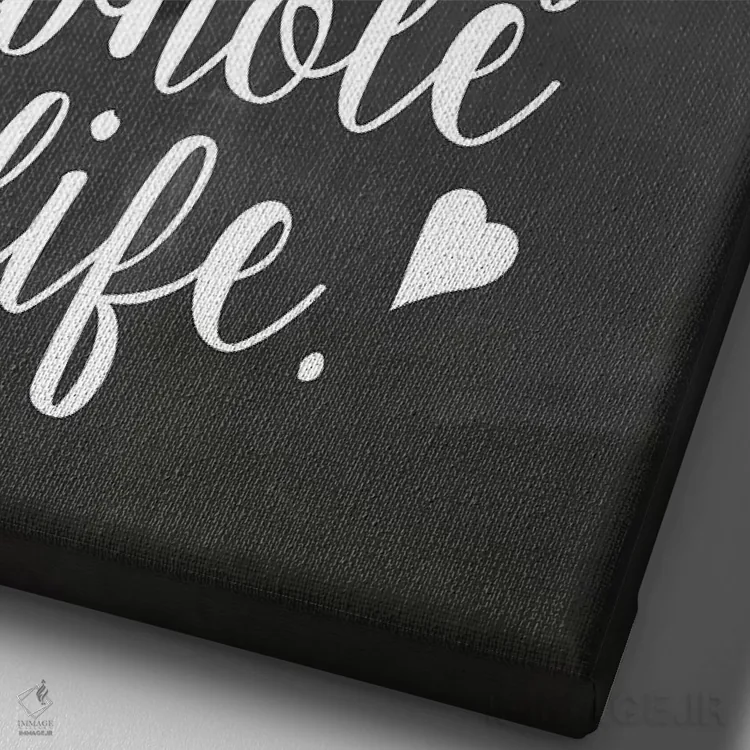 تابلو مدرن قلب اثر ارین کلارک - نمای نزدیک بافت بوم