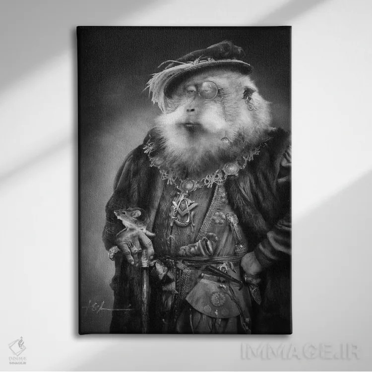 تابلو دکوراتیو مایستر آسیم اوموری اثر جف اچواریا - نمای روبهرو روی دیوار