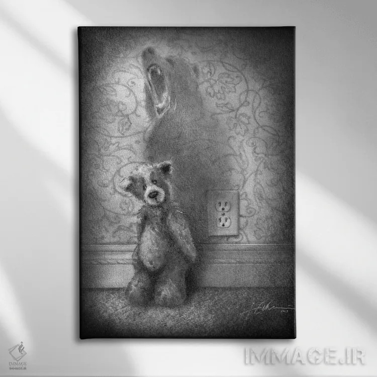 تابلو دکوراتیو مرا تدی صدا می زنند اثر جف اچواریا - نمای روبهرو روی دیوار
