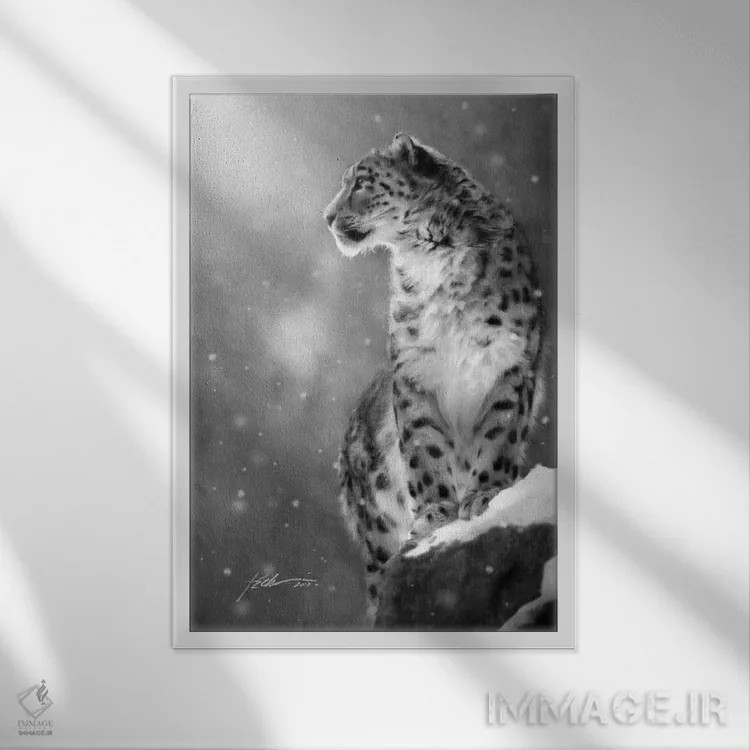 تابلو دکوراتیو بر لبه اثر جف اچواریا - نمای قابدار سفید