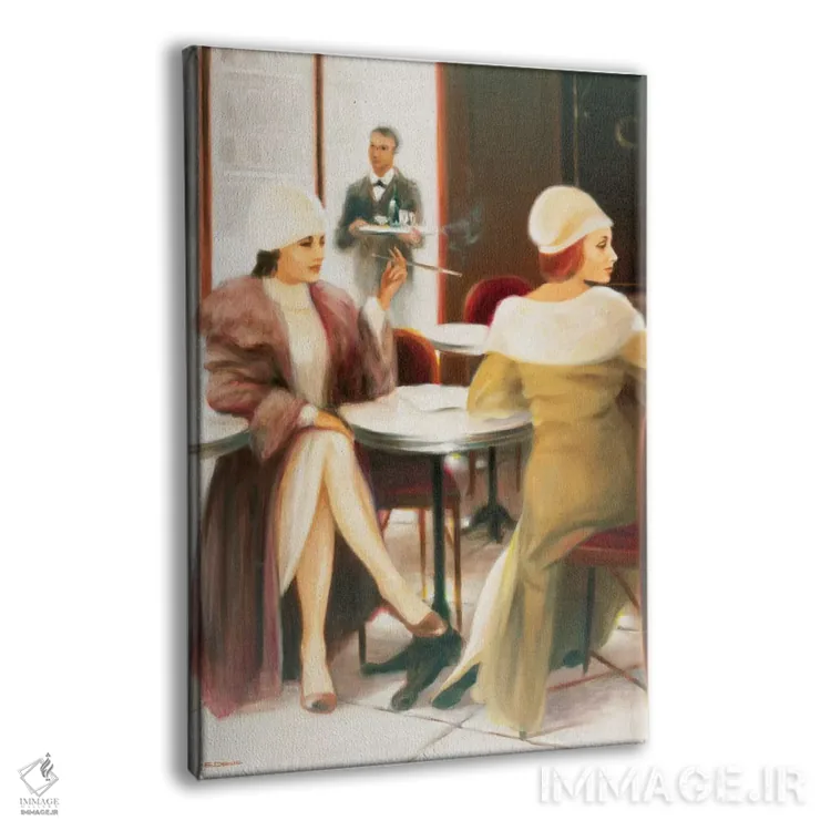 تابلو دکوراتیو کافه ۱ اثر ای دنیس - نمای پرسپکتیو محصول