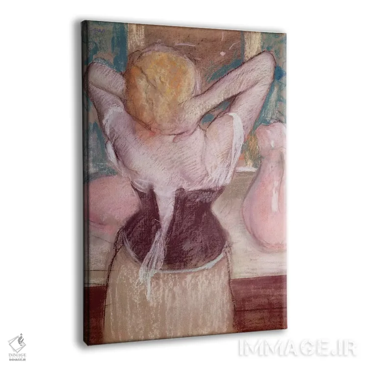 تابلو کلاسیک آرایشگاه اثر ادگار دگا - نمای پرسپکتیو محصول