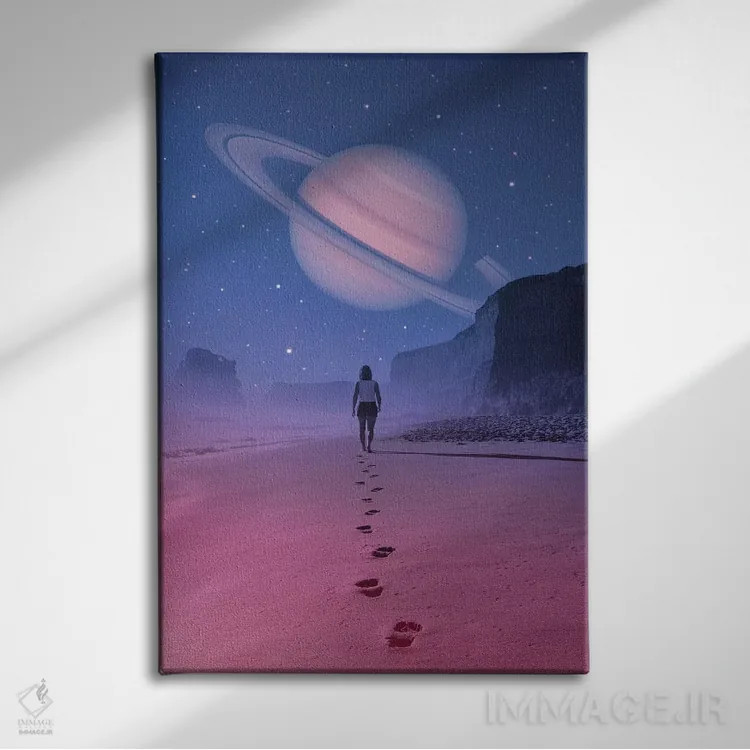 تابلو دکوراتیو نگاهی به یک رویا اثر انکل دیکا - نمای روبهرو روی دیوار