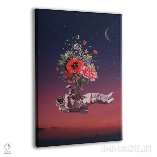 تابلو دکوراتیو شکوفایی زندگی اثر انکل دیکا - نمای پرسپکتیو محصول