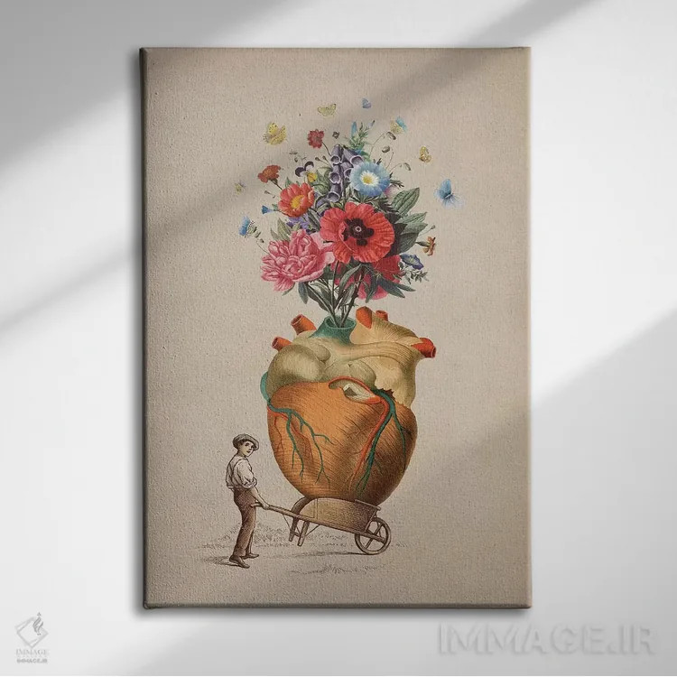 تابلو دکوراتیو هدیه ای برای تو اثر انکل دیکا - نمای روبهرو روی دیوار