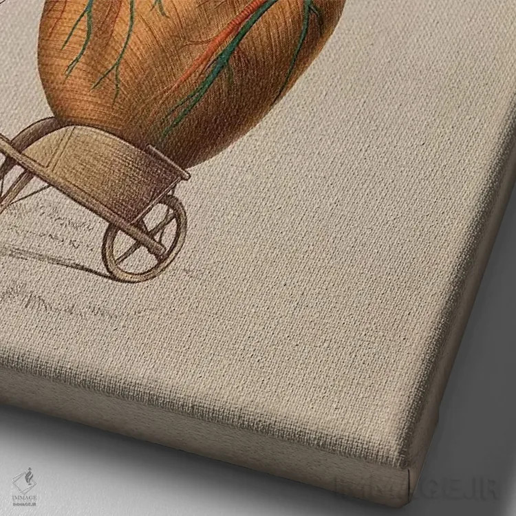 تابلو دکوراتیو هدیه ای برای تو اثر انکل دیکا - نمای نزدیک بافت بوم