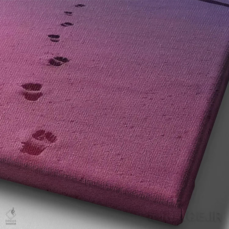 تابلو دکوراتیو نگاهی به یک رویا اثر انکل دیکا - نمای نزدیک بافت بوم