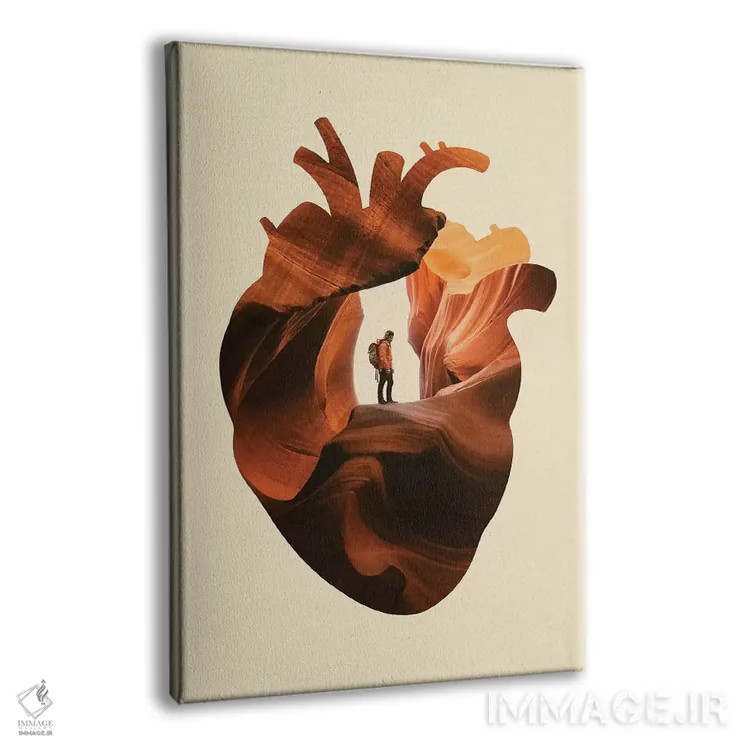 تابلو دکوراتیو کاوشگر قلب اثر انکل دیکا - نمای پرسپکتیو محصول