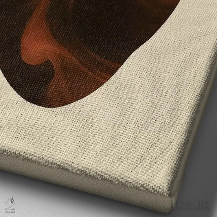 تابلو دکوراتیو کاوشگر قلب اثر انکل دیکا - نمای نزدیک بافت بوم