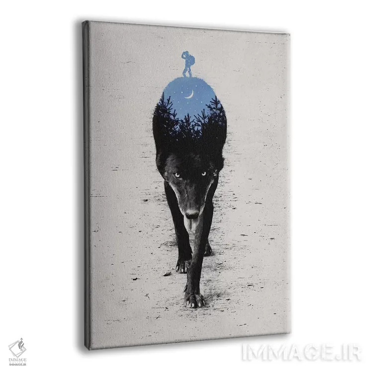 تابلو دکوراتیو درون جنگل اثر انکل دیکا - نمای پرسپکتیو محصول