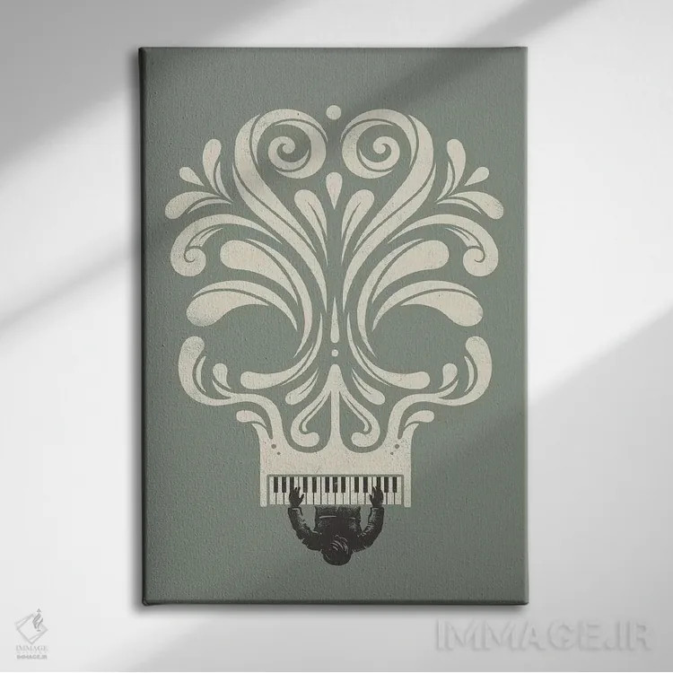 تابلو دکوراتیو آهنگ کشنده ۲ اثر انکل دیکا - نمای روبهرو روی دیوار