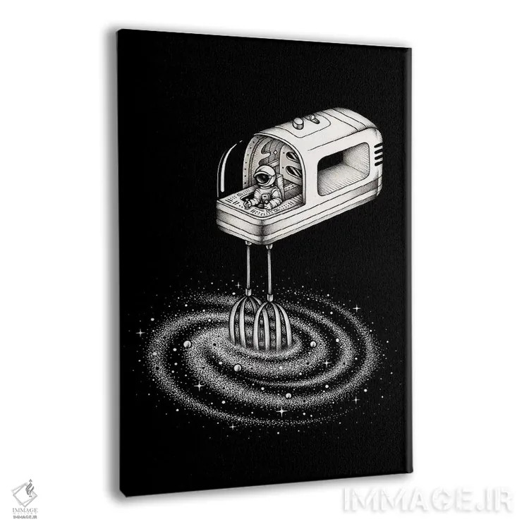 تابلو دکوراتیو ترکیب کن ۲ اثر انکل دیکا - نمای پرسپکتیو محصول