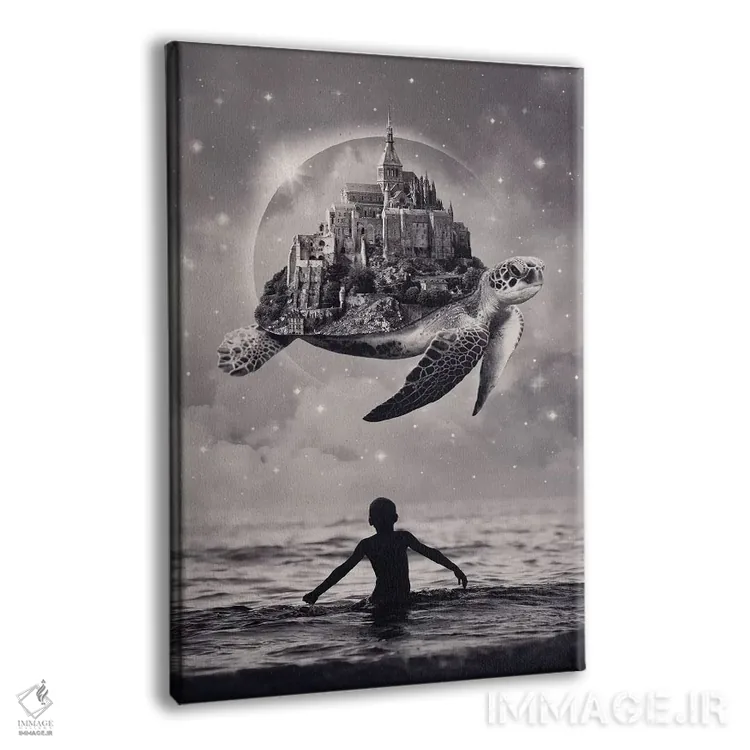 تابلو دکوراتیو لحظات شادکامی اثر انکل دیکا - نمای پرسپکتیو محصول