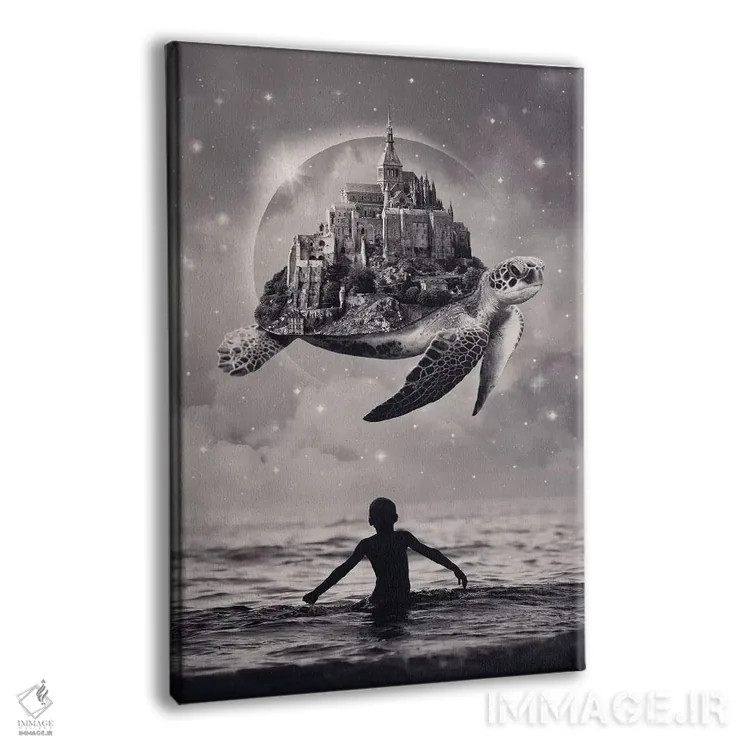 تابلو دکوراتیو لحظات شادکامی اثر انکل دیکا - نمای پرسپکتیو محصول