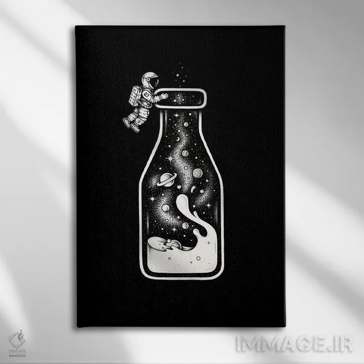 تابلو دکوراتیو راه شیری اثر انکل دیکا - نمای روبهرو روی دیوار