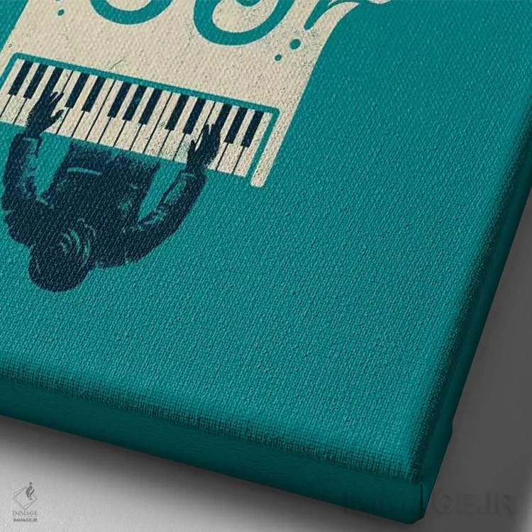 تابلو دکوراتیو آهنگ کشنده ۴ اثر انکل دیکا - نمای نزدیک بافت بوم