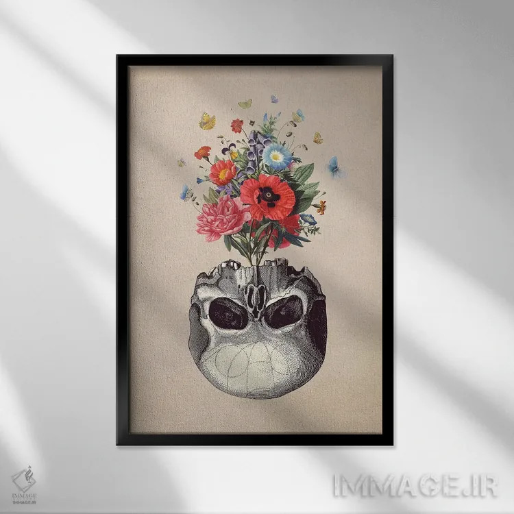 تابلو دکوراتیو سوغات ۲۲ اثر انکل دیکا - نمای قابدار مشکی