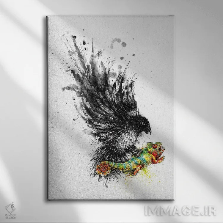 تابلو دکوراتیو یکنواختی بازمی گردد اثر انکل دیکا - نمای روبهرو روی دیوار