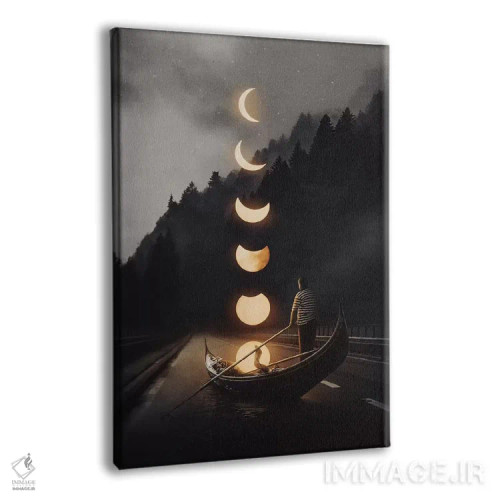 تابلو دکوراتیو سواری ماه ۲۴ اثر انکل دیکا - نمای پرسپکتیو محصول