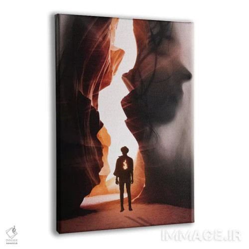 تابلو دکوراتیو معمای همیشگی اثر انکل دیکا - نمای پرسپکتیو محصول