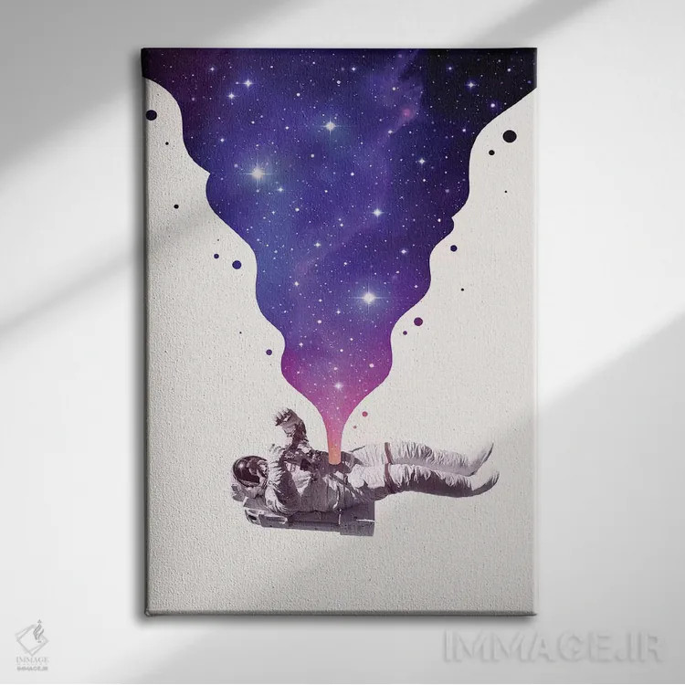 تابلو دکوراتیو فضا درون اثر انکل دیکا - نمای روبهرو روی دیوار