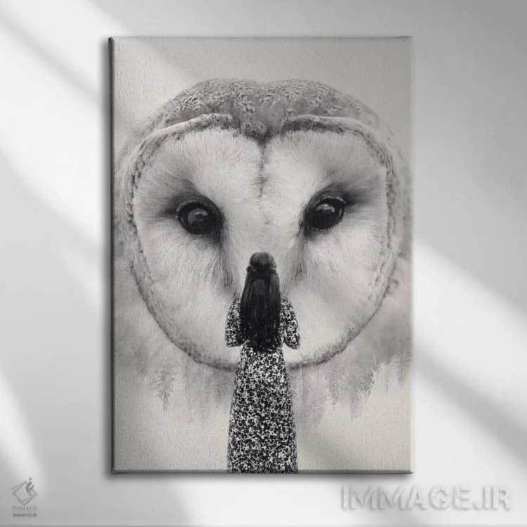 تابلو دکوراتیو دوست شبانه اثر انکل دیکا - نمای روبهرو روی دیوار