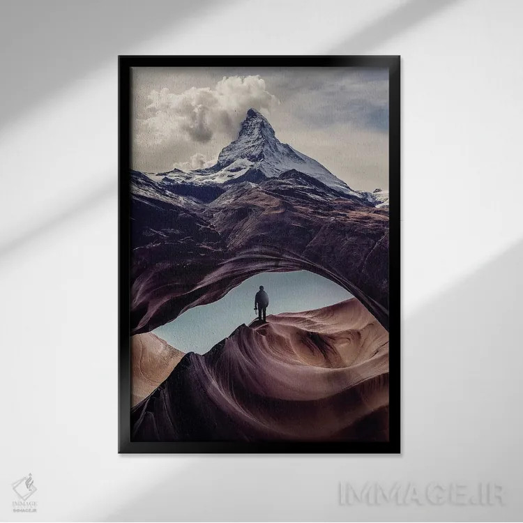 تابلو دکوراتیو حیات وحش شگفت انگیز ۲ اثر انکل دیکا - نمای قابدار مشکی