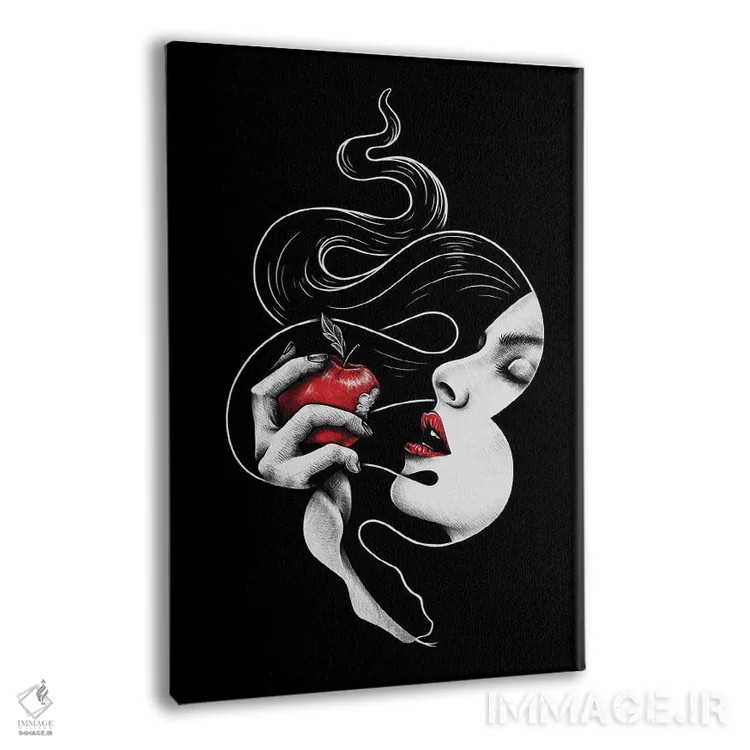 تابلو دکوراتیو گناه اثر انکل دیکا - نمای پرسپکتیو محصول