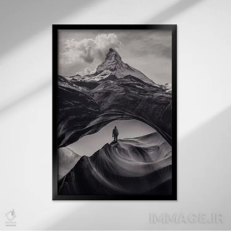 تابلو دکوراتیو حیات وحش شگفت انگیز ۱ اثر انکل دیکا - نمای قابدار مشکی