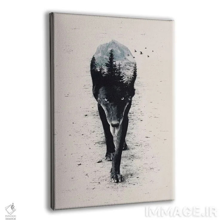 تابلو دکوراتیو بالای جنگل اثر انکل دیکا - نمای پرسپکتیو محصول