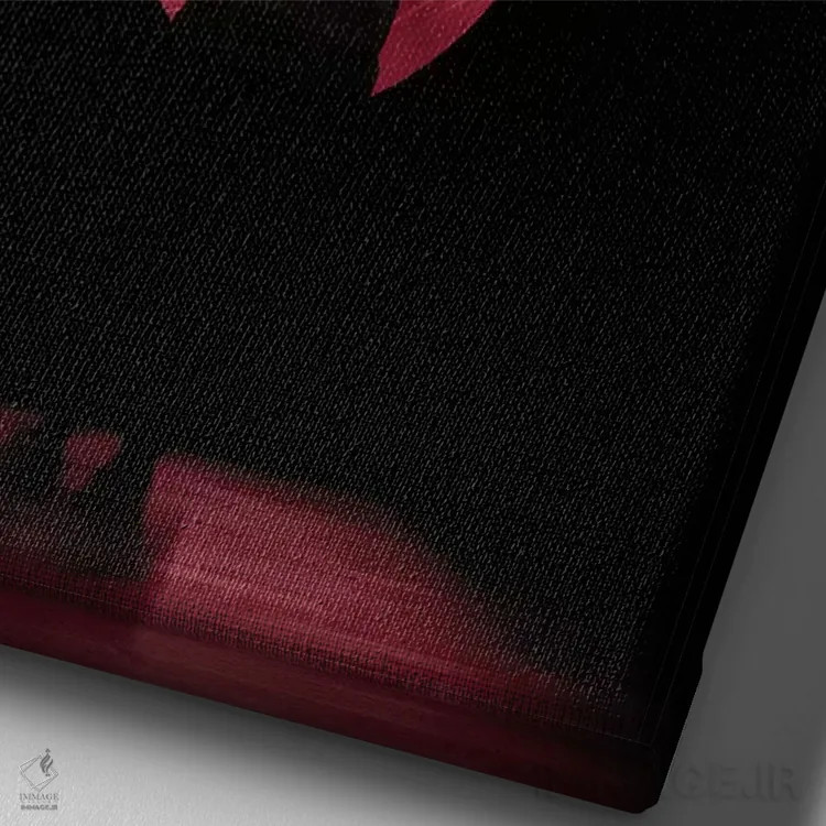 تابلو دکوراتیو تو اینجایی اثر انکل دیکا - نمای نزدیک بافت بوم