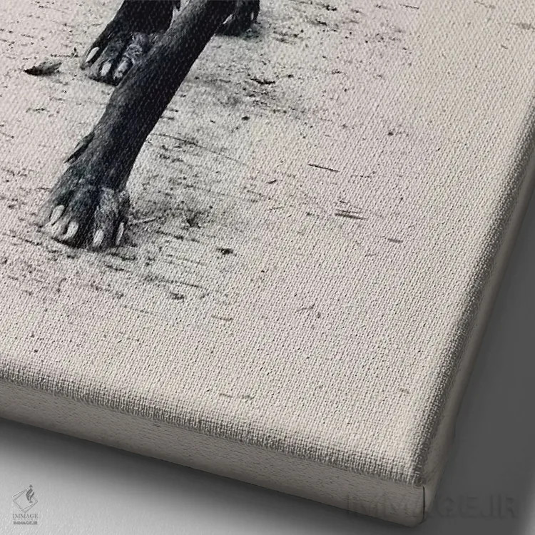 تابلو دکوراتیو بالای جنگل اثر انکل دیکا - نمای نزدیک بافت بوم