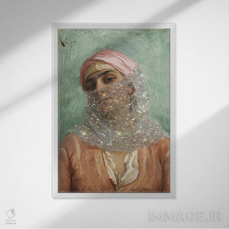 تابلو دکوراتیو زیبایی ۳ اثر آرت اله - نمای قابدار سفید