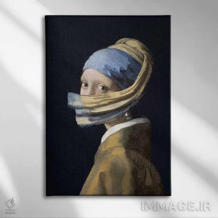 تابلو دکوراتیو باد دارد می آید اثر آرت اله - نمای روبهرو روی دیوار