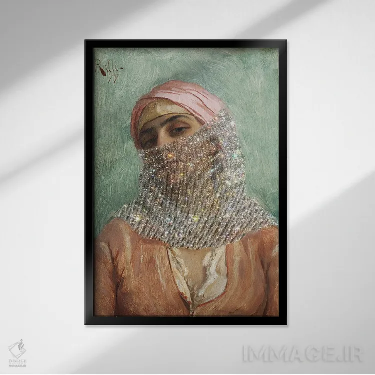 تابلو دکوراتیو زیبایی ۳ اثر آرت اله - نمای قابدار مشکی