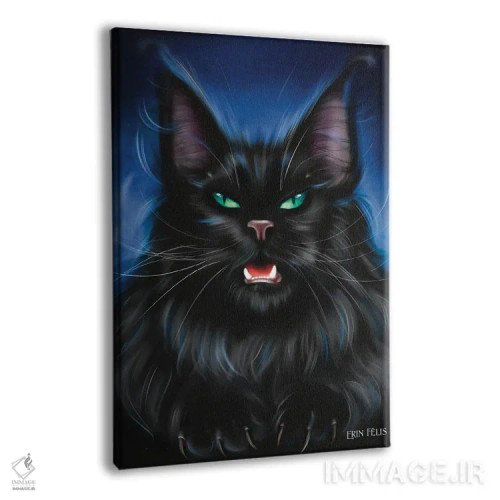 تابلو دکوراتیو گربه خطرناک اثر ارین فلیس - نمای پرسپکتیو محصول