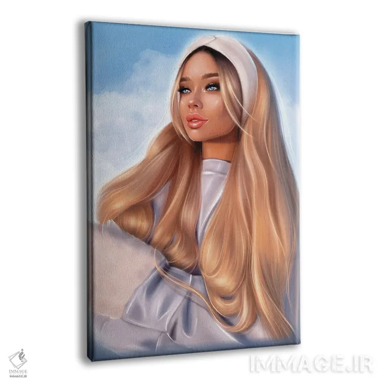 تابلو دکوراتیو پرتره زمستانی اثر ارین فلیس - نمای پرسپکتیو محصول