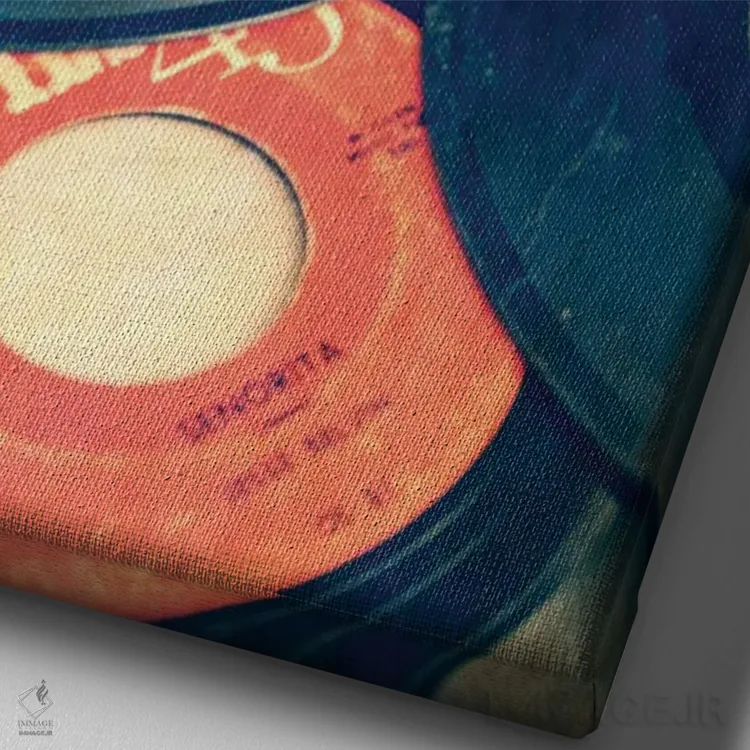 تابلو دکوراتیو صفحات قدیمی اثر ادوارد ام. فیلباورگ - نمای نزدیک بافت بوم