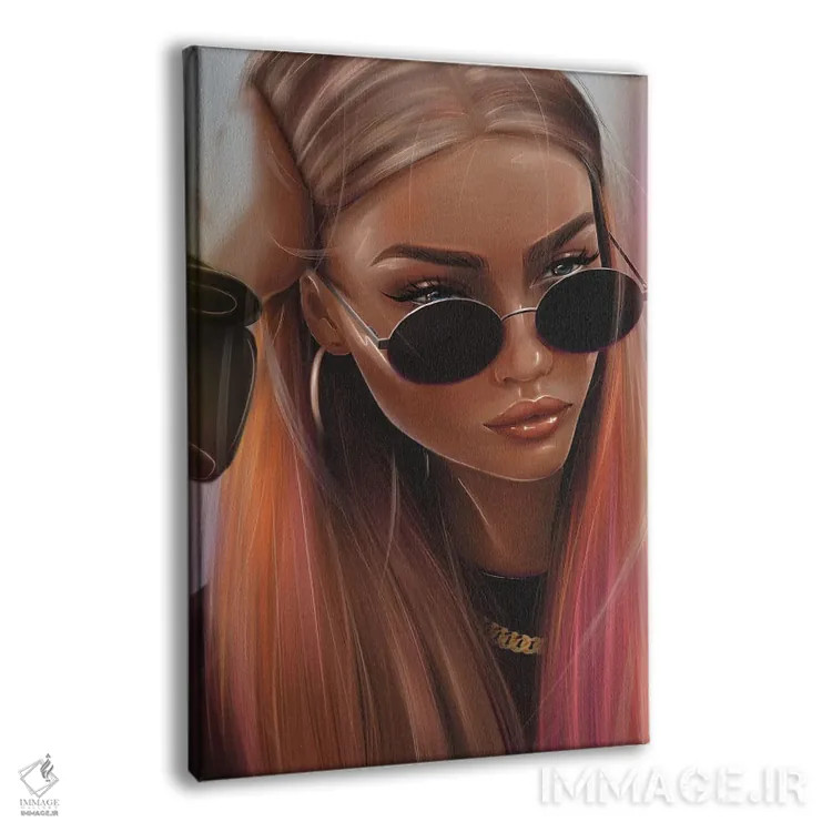 تابلو دکوراتیو دختر جوان اثر ارین فلیس - نمای پرسپکتیو محصول