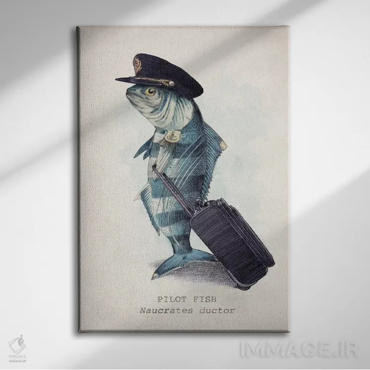 تابلو دکوراتیو خلبان اثر اریک فن - نمای روبهرو روی دیوار