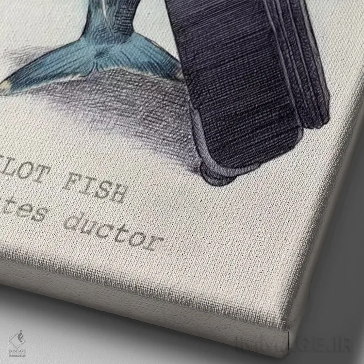 تابلو دکوراتیو خلبان اثر اریک فن - نمای نزدیک بافت بوم