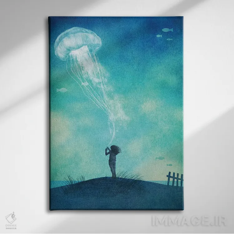 تابلو دکوراتیو آنچه درباره عروس دریایی باید دانست اثر اریک فن - نمای روبهرو روی دیوار