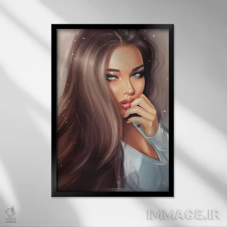 تابلو دکوراتیو زیبایی اثر ارین فلیس - نمای قابدار مشکی