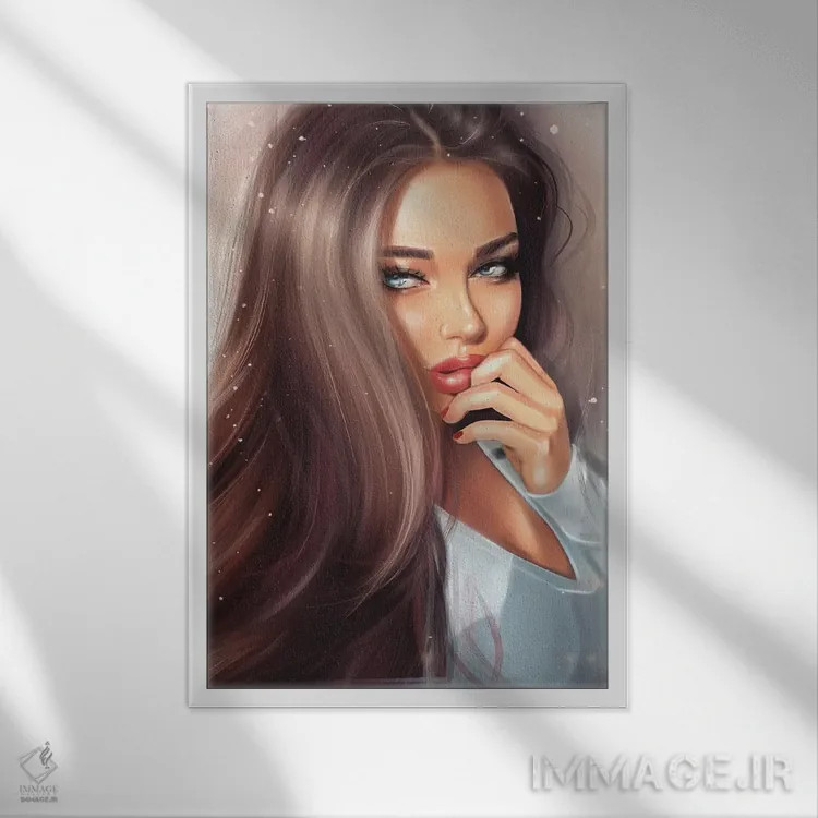 تابلو دکوراتیو زیبایی اثر ارین فلیس - نمای قابدار سفید