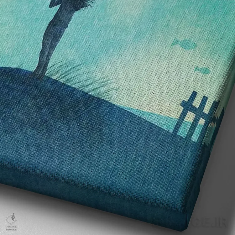 تابلو دکوراتیو آنچه درباره عروس دریایی باید دانست اثر اریک فن - نمای نزدیک بافت بوم