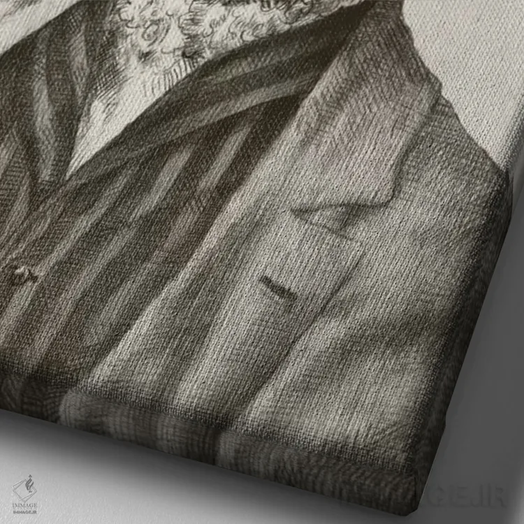 تابلو دکوراتیو دکتر پاپینجی اثر اریک فن - نمای نزدیک بافت بوم