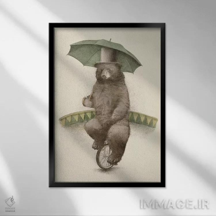 تابلو دکوراتیو فردریک اثر اریک فن - نمای قابدار مشکی